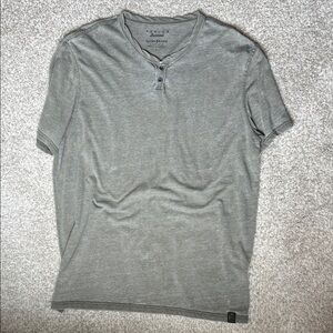 Lucky Brand Heather Green Men's Short Sleeve Henley